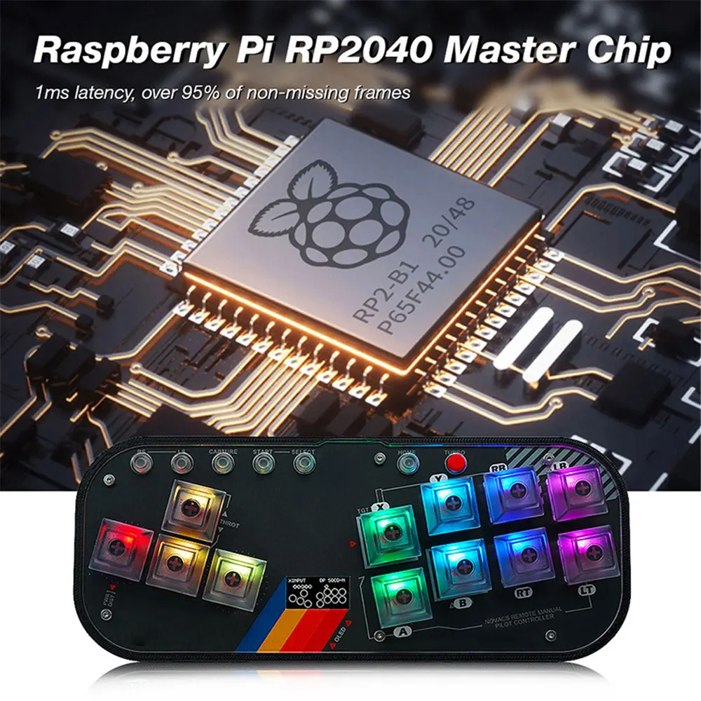 

Socd Arcade Keyboard Lasting Mini Portable Multifunction Practical Optimized For Competitive Gaming Hitbox Controller Keyboard