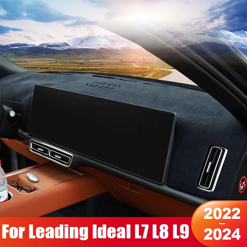 

For Leading Ideal LiXiang L7 L8 L9 2022 2023 2024 Car Dashboard Sun Shade Cover Instrument Desk Non-slip Mat Pad Accessories