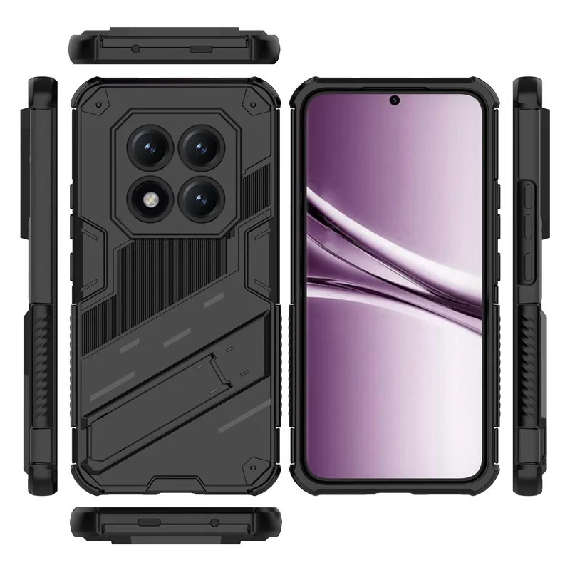 Enhanced Magnetic Armor Shockproof Stand Phone Case with Back Cover