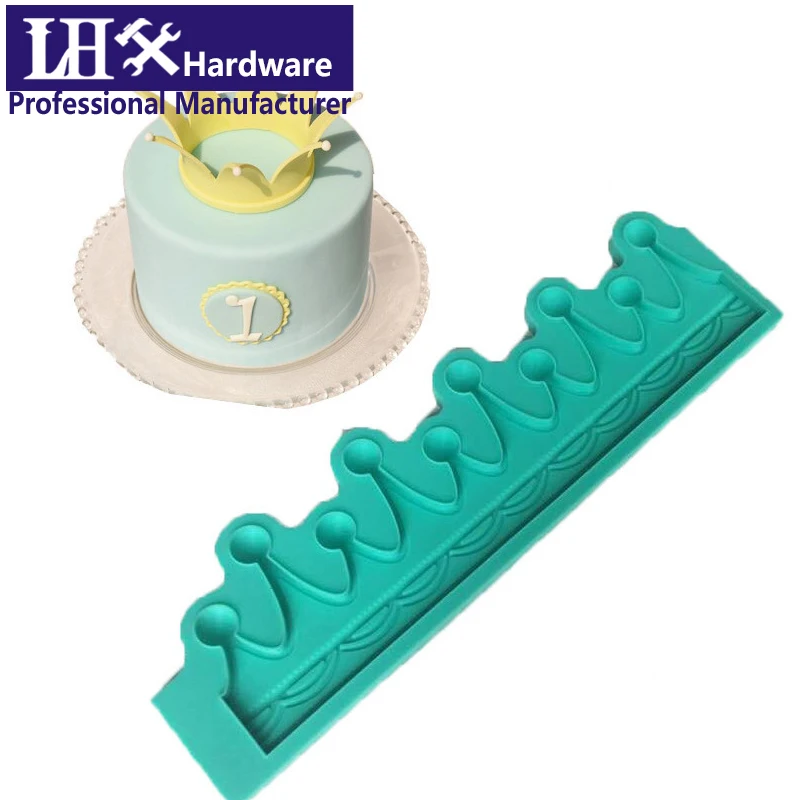 Crown Shape Silicone Mold Fondant Cake Decoration Mould Prince Princess Child Birthday Cake Crown Decoration Mould G