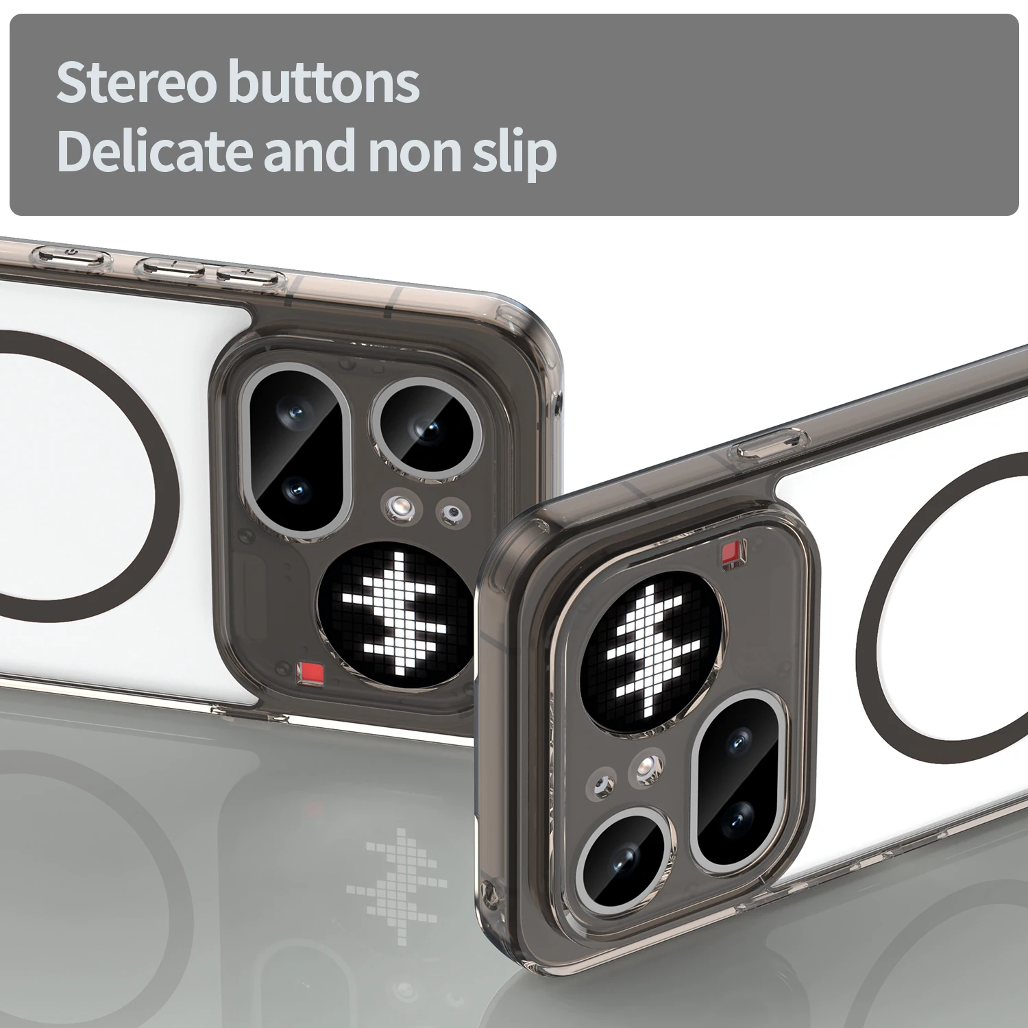 Clear Phone Case with Shockproof Slim Protection and MagSafe Compatibility