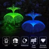 Solar Garden Lights Solar Outdoor Lights Waterproof 7 Color Changing Double Jellyfish and Star Solar Flower Lights for Yard 2