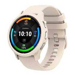 Premium Soft Silicone Strap with Protective Shell - Venu3 45mm (One Set Beige)