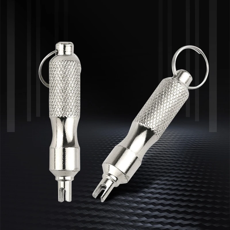 Universal Tire Repair Screwdriver Stainless Steel Antirust Tire Screws Valve Wrench Repair Tools For Car Motorcycle