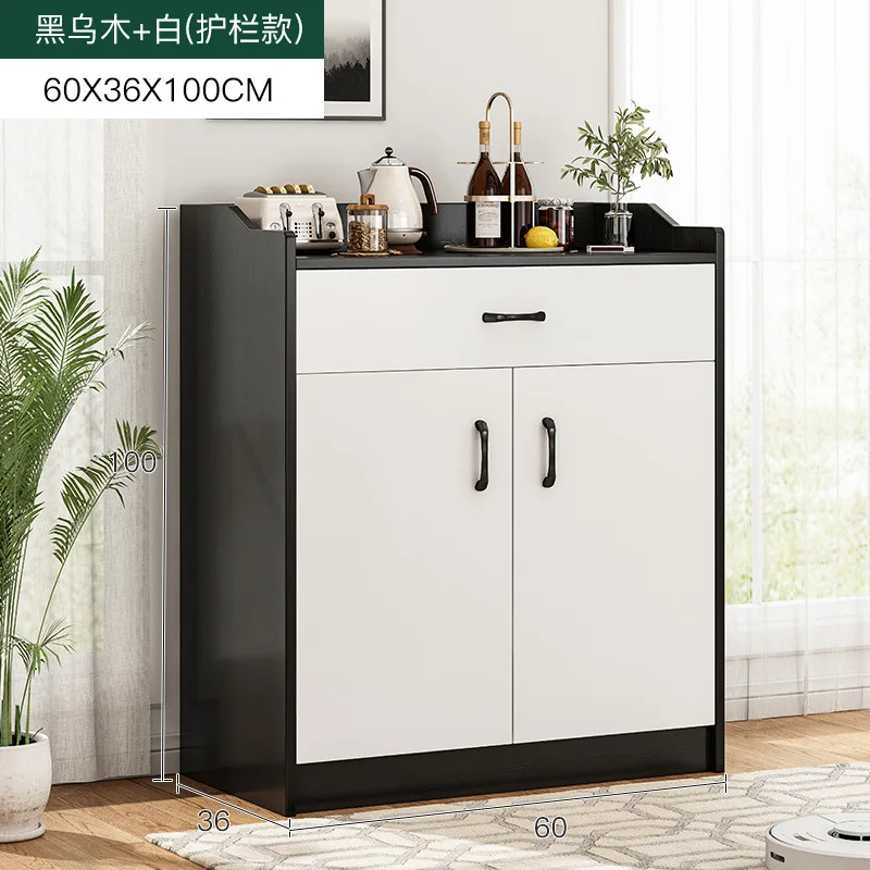 AOLIVIYA Living Room Wooden Sideboard Wine Cabinet Dish Storage Cabinet For Dining Room Kitchen Large Capacity Storage Shelf A7