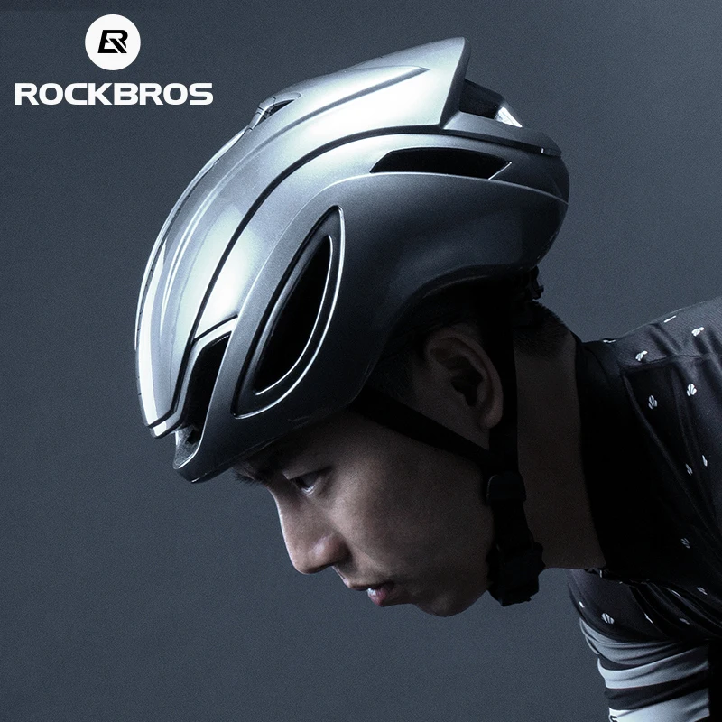 

ROCKBROS Cycling Helmet Integrally-molded Shockproof Adjustable Reflective Ultralight Pneumatic Outdoor Bike Helmet Accessories