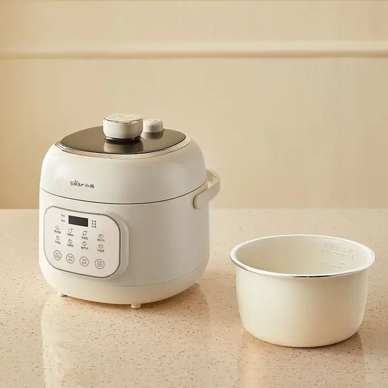 Bear 220V Electric Pressure Cooker Domestic 2L Pressure Cooker Multi-function Rice Mini Kitchen Appliance Braised Meat