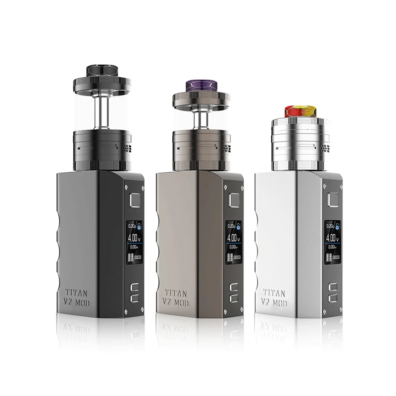 Original Steam Crave TITAN V2 Combo Vape Kit 300W Adjustable Voltage Support 4 18650 Battery 10th Anniver Electronic Cigarette vape kit