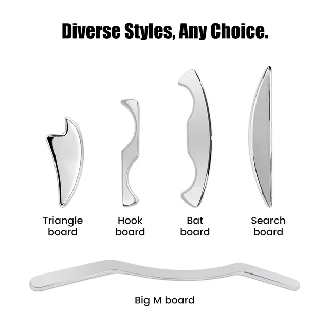 Stainless Steel Muscle Scraper Tool,Scraping Massage Tools for Physical Therapy,GuaSha Massage Scraper Tool,IASTM Tools for Body 5