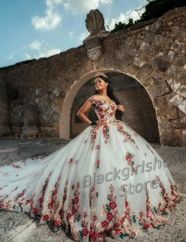 Flores Vestidos De 15 Rosa Y Blanco Princesa Vestidos De 15 AÃ±os