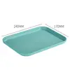 Multiple Colors Rectangular Plastic Pallet Tray Food Bread Pan Storage Tray Hotel Service Tray Dessert Pallet Hotel Service Tray 6