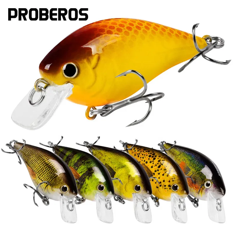 Diving Fishing Lures Crank Wobblers Minnow Artificial Bass Bait 7cm 13g  Square Bill Crankbait Hard Lures with Gift Box