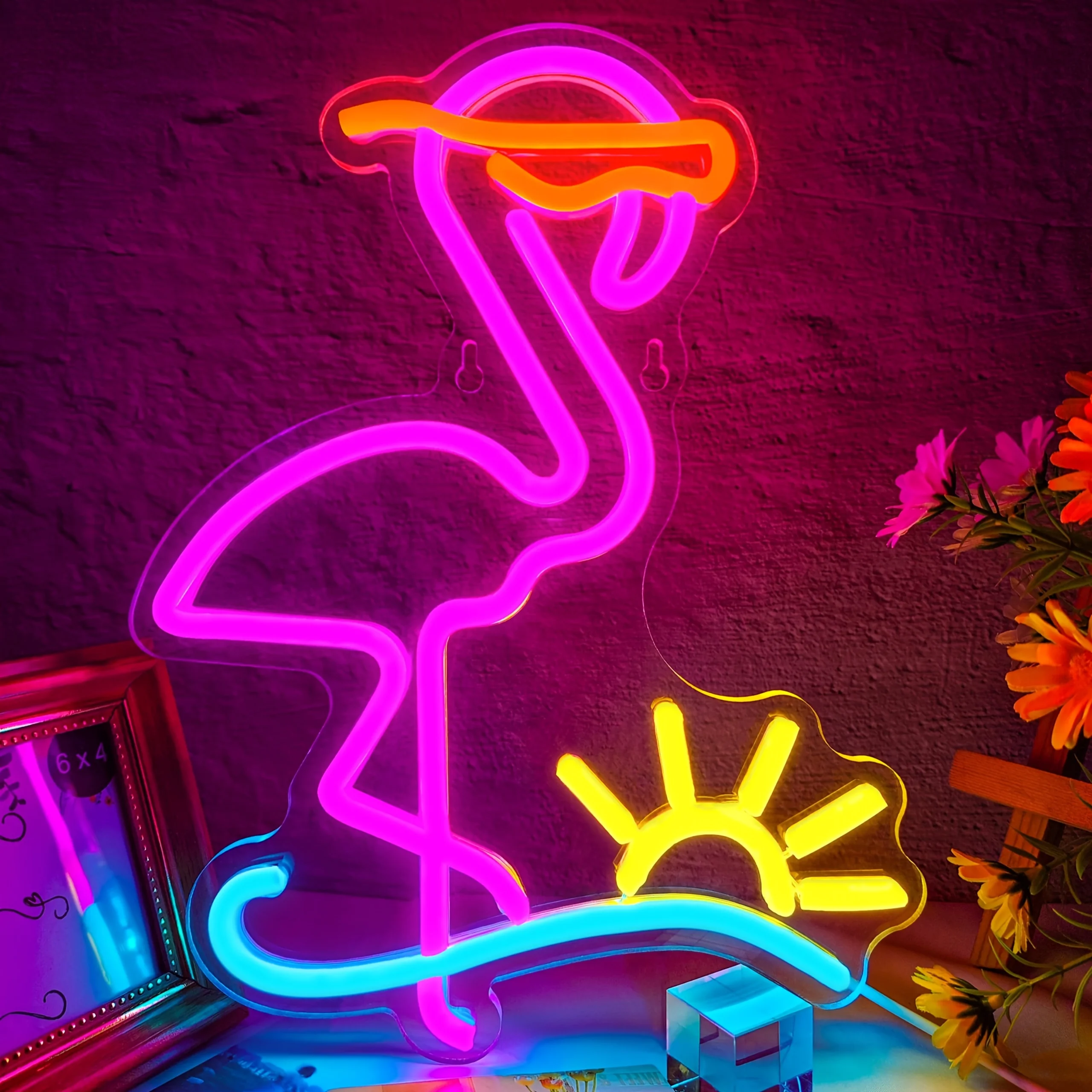 Vibrant Flamingo LED Neon Light
