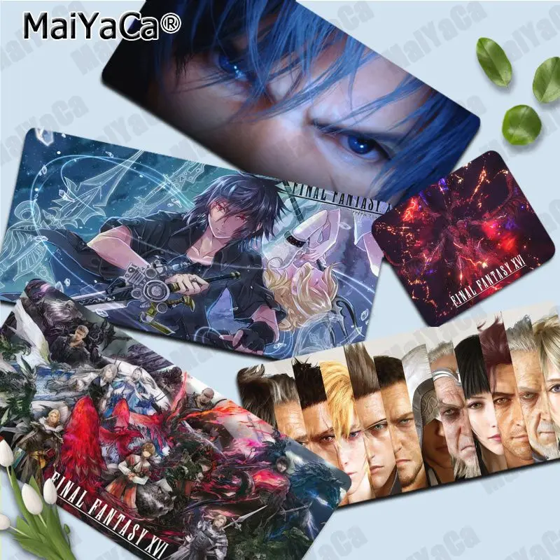 

Final Fantasy Mousepad Cute Durable Rubber Mouse Mat Pad Size for Game Keyboard Pad