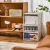 1Pcs Clothing Layered Drawer Storage Box Large Capacity Plastic Underwear Socks Storage Box 5L/13L/21L/35L/54L Stackable 6