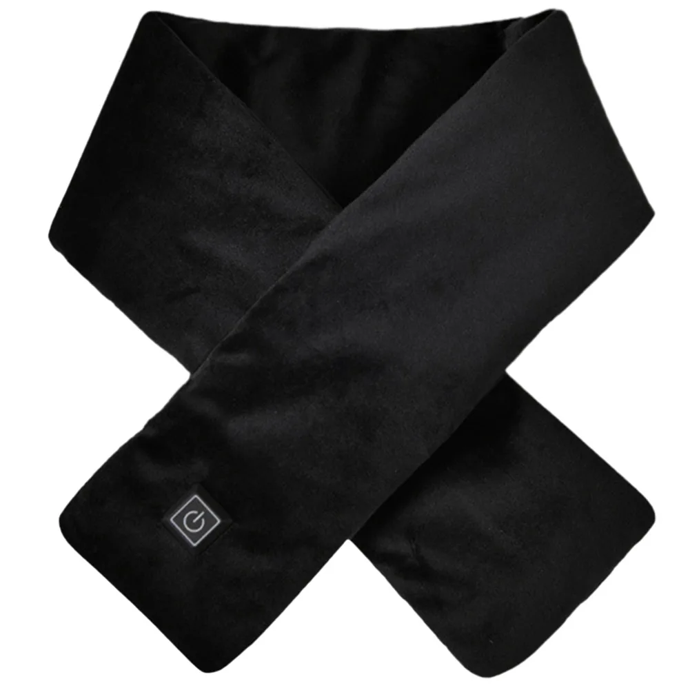 Electric Heating Scarf USB Charging Electric Heated Scarf Cold-Proof Thermal Neck Wrap Warmer Soft for Outdoor Camping Hiking