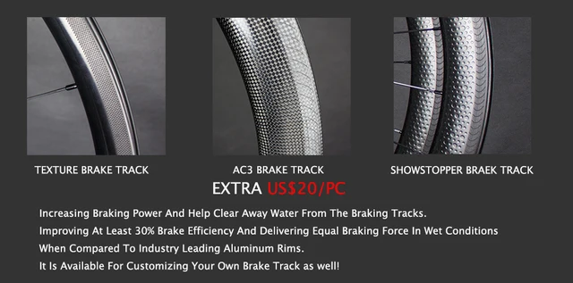 Ultralight X Wheels 50/80mm Clincher/Tubular Carbon Road Bicycle