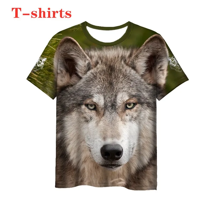 

New 3D Print Causal Clothing Animal Wolf Pattern Fashion Men Women T-shirt Plus Size Size S-7XL