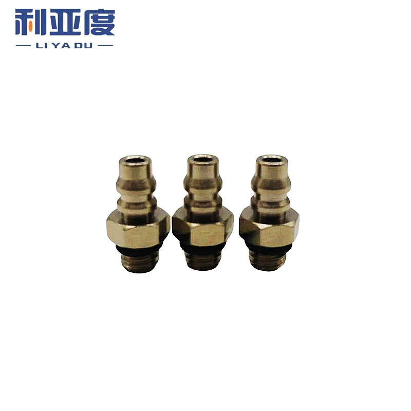 10pcs 2mm 3mm 4mm 6mm OD Air pneumatic hose fitting to M3 M4 M5 M6 Male Mini Barb Fitting pagoda joint Copper nickel Iron plating Brass