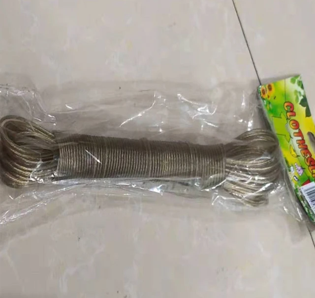 20m Washing Line Rope Steel Core Laundry Clothes Lines Thick Strong