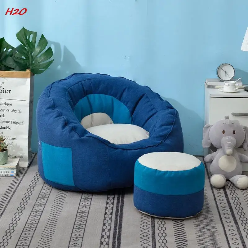 Lazy Sofa Bean Bag Tatami Small Apartment Chair Single Bedroom Room Girl Leisure Lazy Chair Medium Pedals With Change Bag Pillow