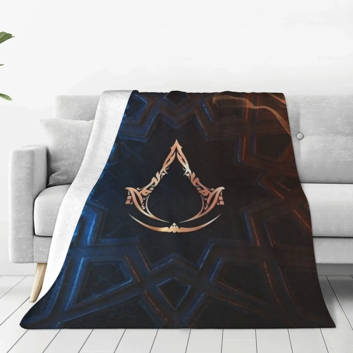 Assassins Creed Mirage Coperte Fleece Primavera Autunno Game Lover Multifunzione Soft Throw Coperta Per Divano Outdoor Rug Piece