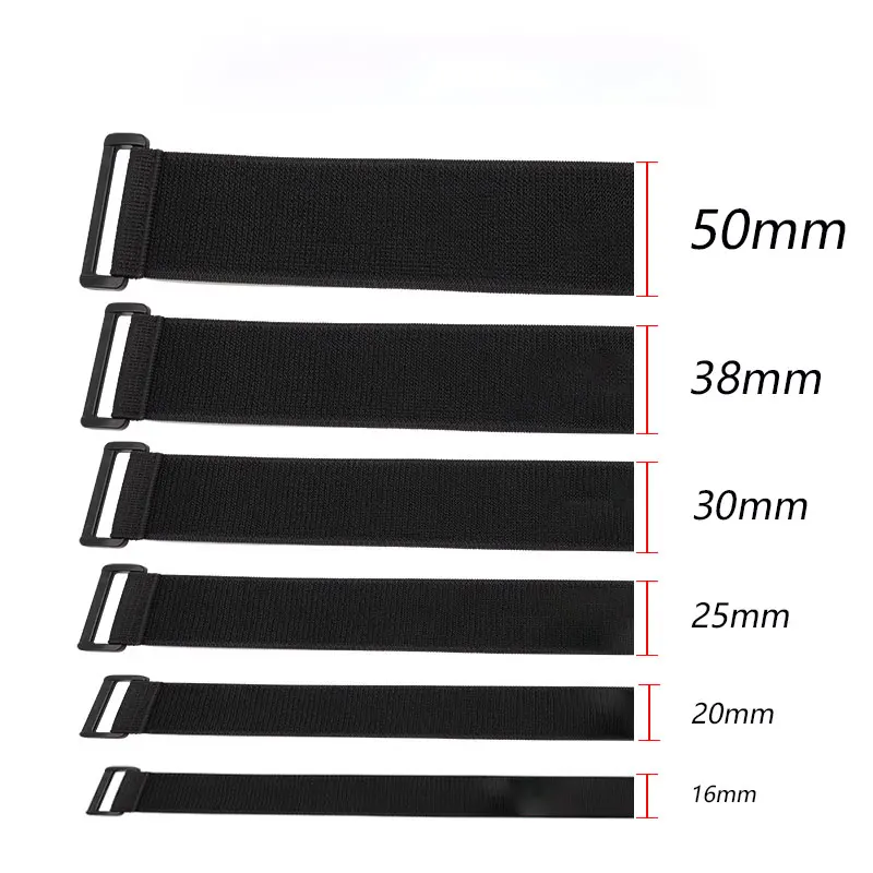 Elastic Hook and Loop Cable Tie 5Pcs Reverse Buckle Stretch Fastener Cable Straps Nylon Extension Strap Cord Wrap Organizer
