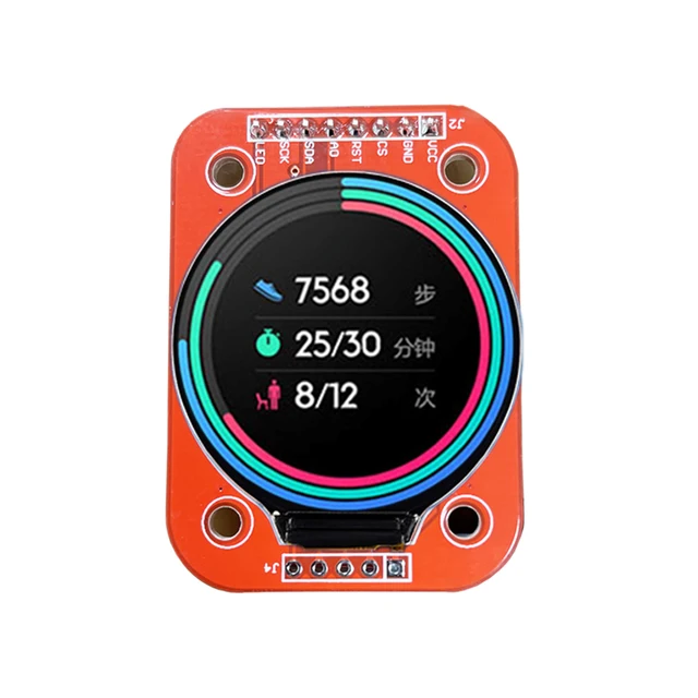 Display TFT Rotondo GC9A01 Da 1,28 Pollici Per Arduino - 240x240 Risoluzione, Interfaccia SPI
