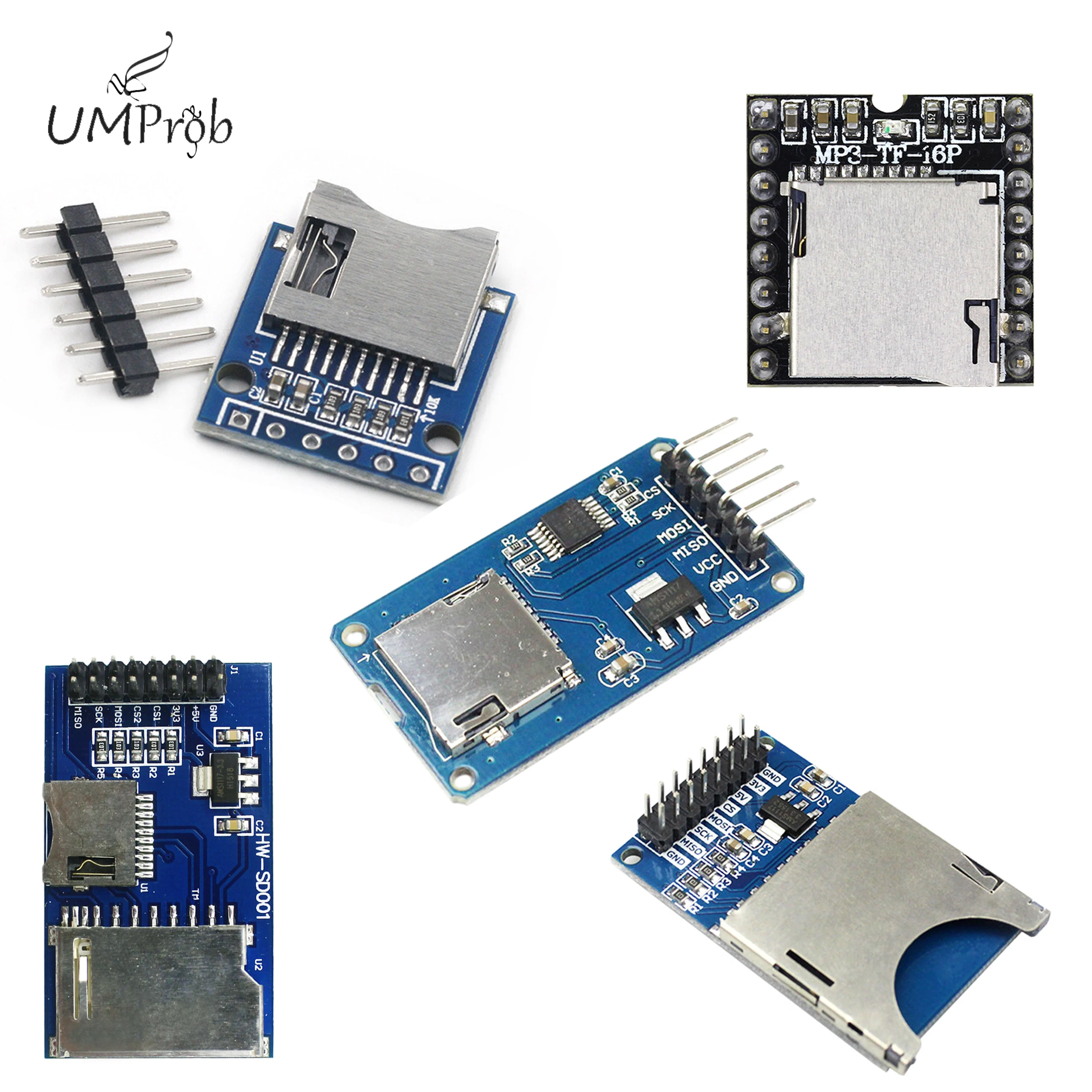 

Micro SD Storage Expansion Board Micro SD TF Card Memory Shield Module SPI For Arduino