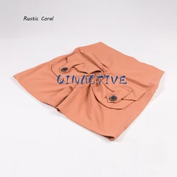 Elevate Your Workout: Women's High Waist Scrunched Booty Gym Shorts with Pockets - L (Rustic Coral)