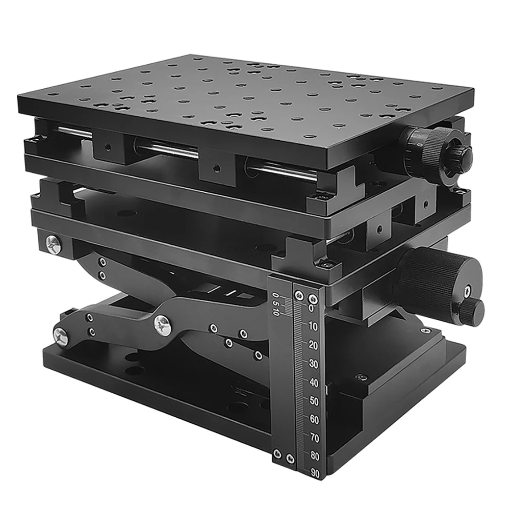 XYZ 3 Axis Moving Table Portable Manual Slide Table Translation Stage