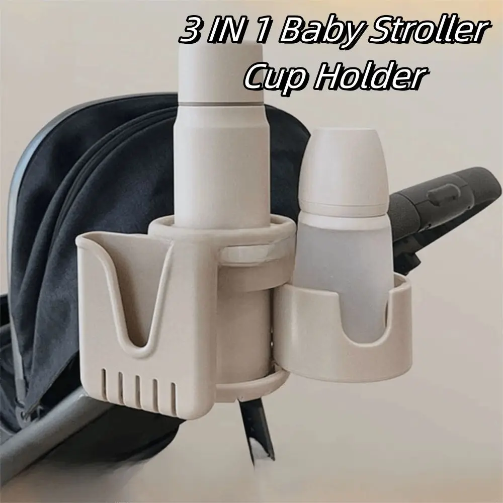 Large Caliber Baby Stroller Cup Holder Adjustable Anti-slip Cup Stand Easy To Install Coffee Drink Water Bottle Holder