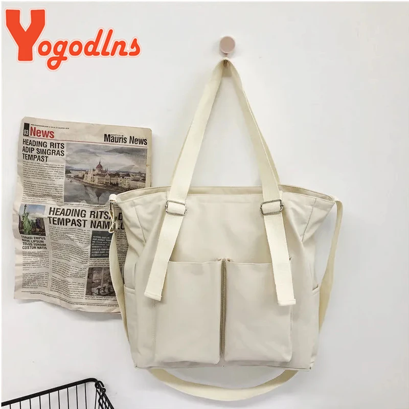 Casual Waterproof Oxford Shoulder Bag Girls Waterproof Bucket Bag Large Capacity Women Tote Bag Travel Big Handbag sac