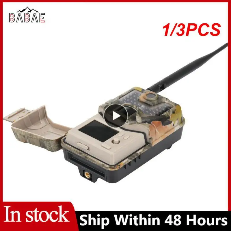 

1/3PCS Trail Camera 36MP 1080P Game 120 Detection Range IP66 Waterproof No Glow Night Vision 75ft Trigger Distance Wildlife