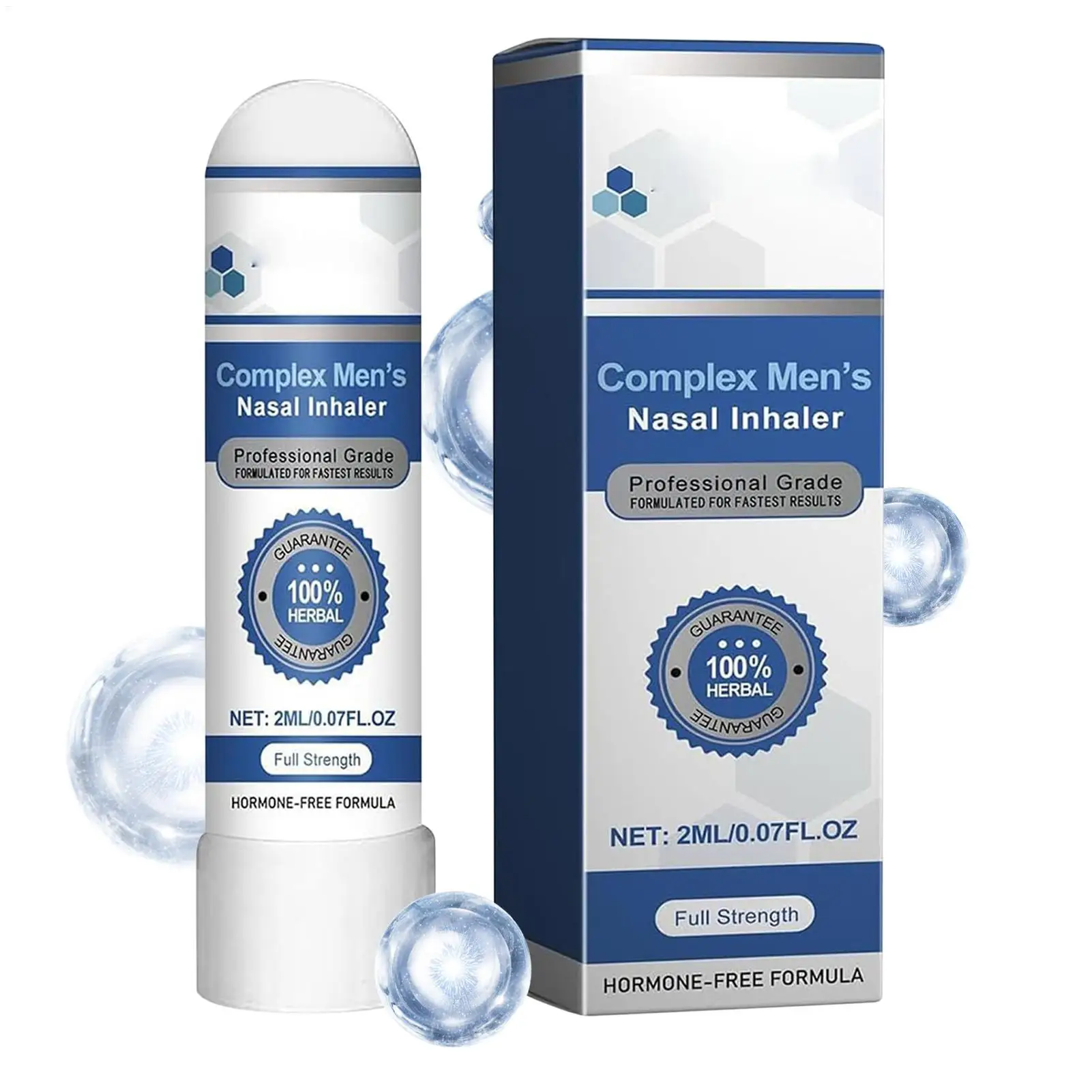 Portable complex Men's Nasal Inhaler Energy Enhancer Nasal Inhaler Endurance Refreshing Awakening Brain Soothe Nose Stick