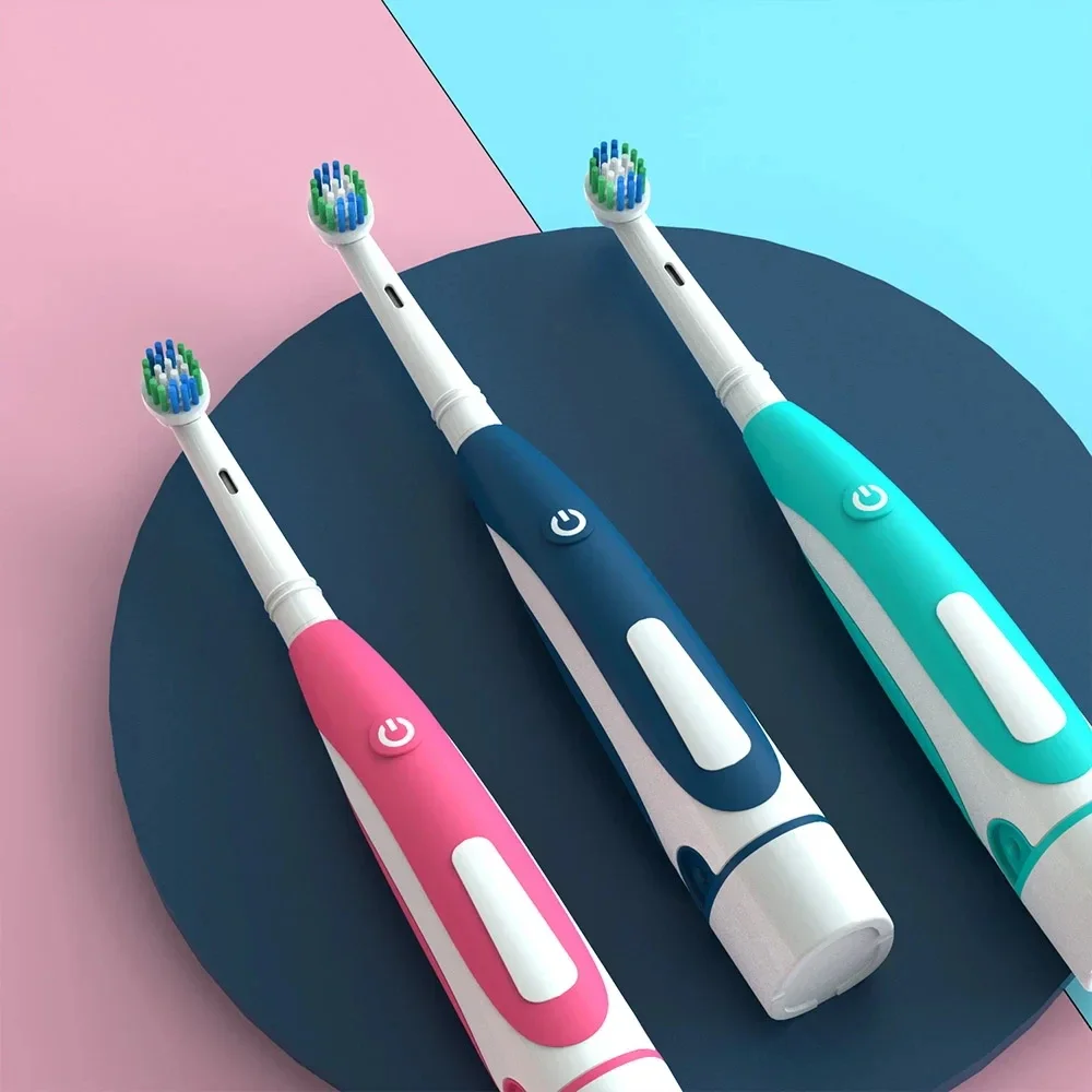 Sonic Vibrating Electric Toothbrush with Soft Bristle Heads and Gum Care