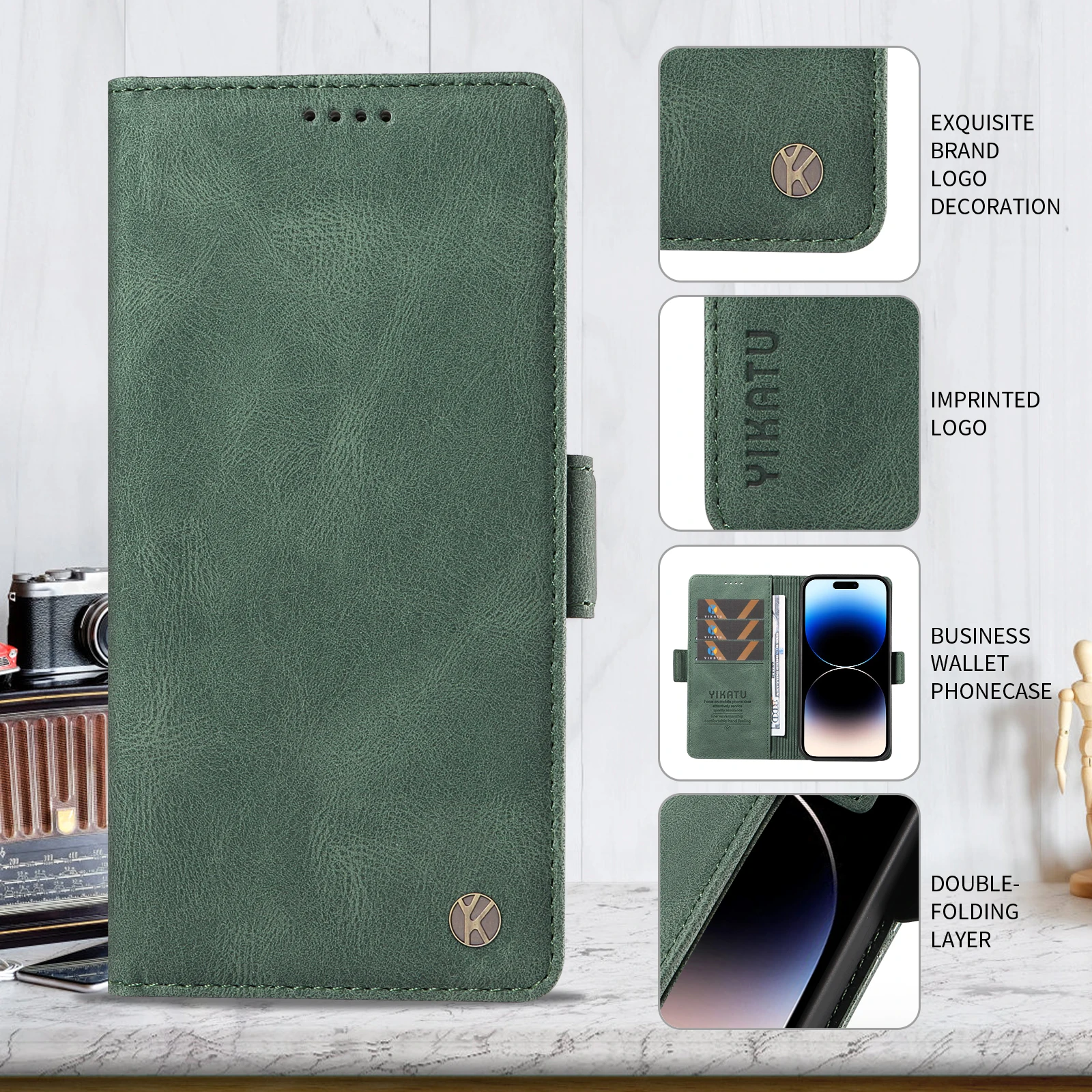 Chic Multifunctional Wallet Phone Case with Stylish Design