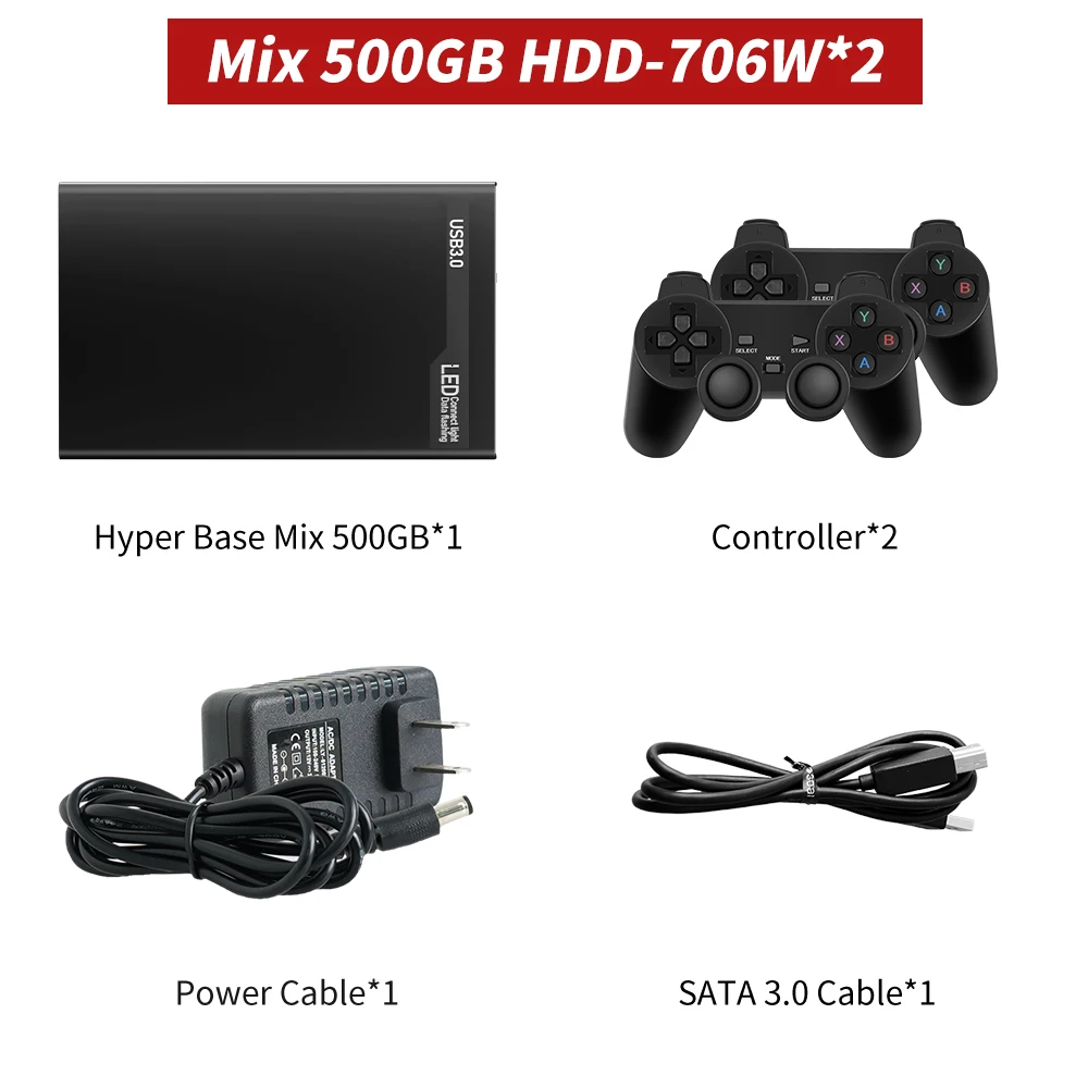 Mix 500GB HDD-706Wx2