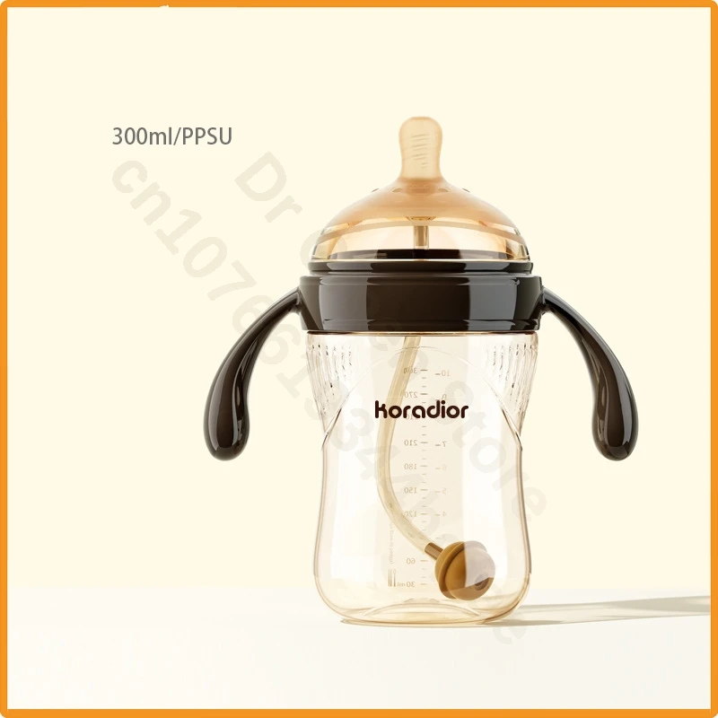 Bottle ppsu bottle silicone imitation breastmilk baby weaning gods baby bottle anti-colic wide-caliber bottle/6 months over