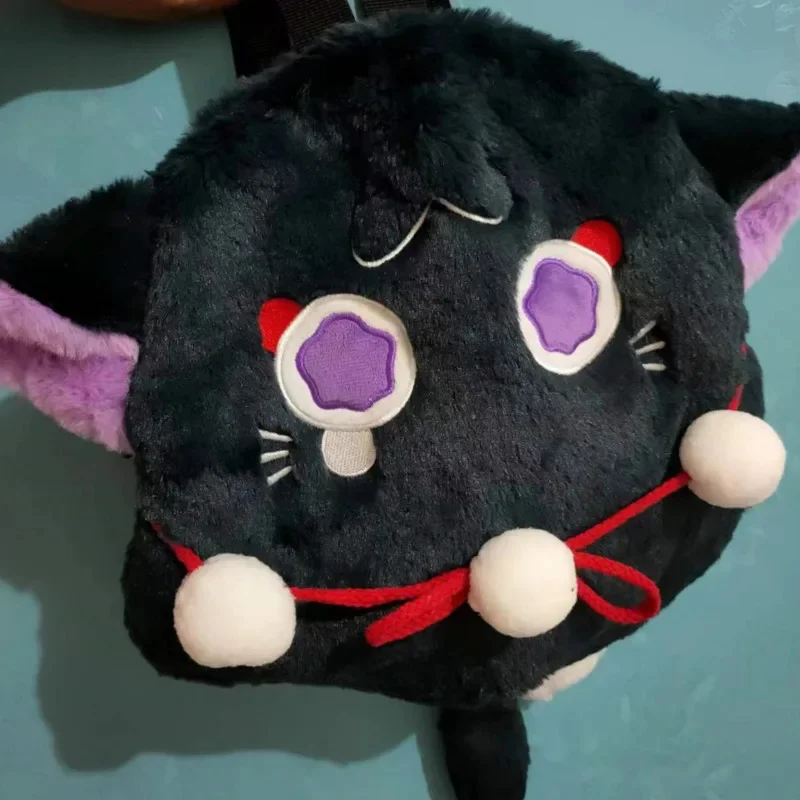 Genshin Impact Cat Plush Anime Bags Xiao Scaramouche Cosplay Hobby Lovely Shoulder Bags Loose Cat Mandrill Plush Doll Backpack
