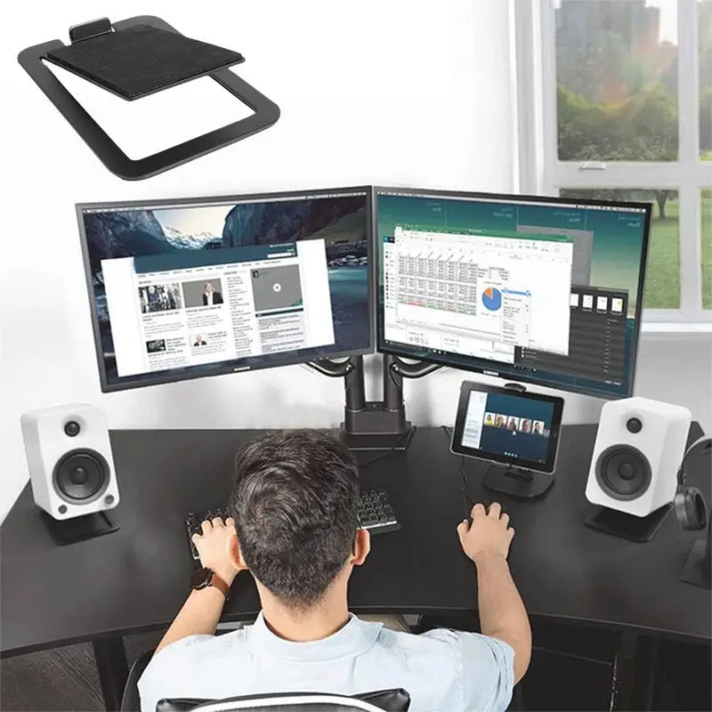 Desktop Speaker Stands Solid Minimalist Bookshelf Speaker Stand Monitor Stands Sturdy Bookshelf For