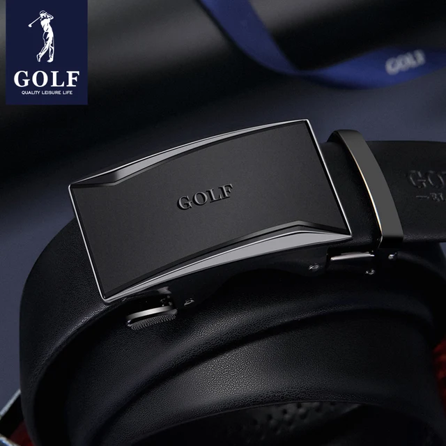 남성용 골프 자동 버클 가죽 벨트: 다용도적이고 세련된 액세서리