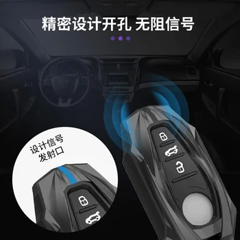 Copri chiave auto in lega per Volkswagen VW Touareg 2021 3 pulsanti Smart nuova chiave di protezione accessori Shell portachiavi - Copri chiave auto in lega per Volkswagen VW Touareg 2021 3 pulsanti Smart nuova chiave