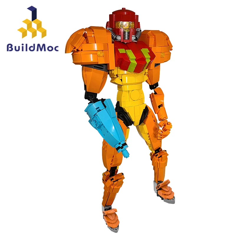 

Buildmoc игровой Metroideds Mech Samus фигурки роботов MOC набор строительных блоков игрушки для детей Подарки 886 шт. кирпичи