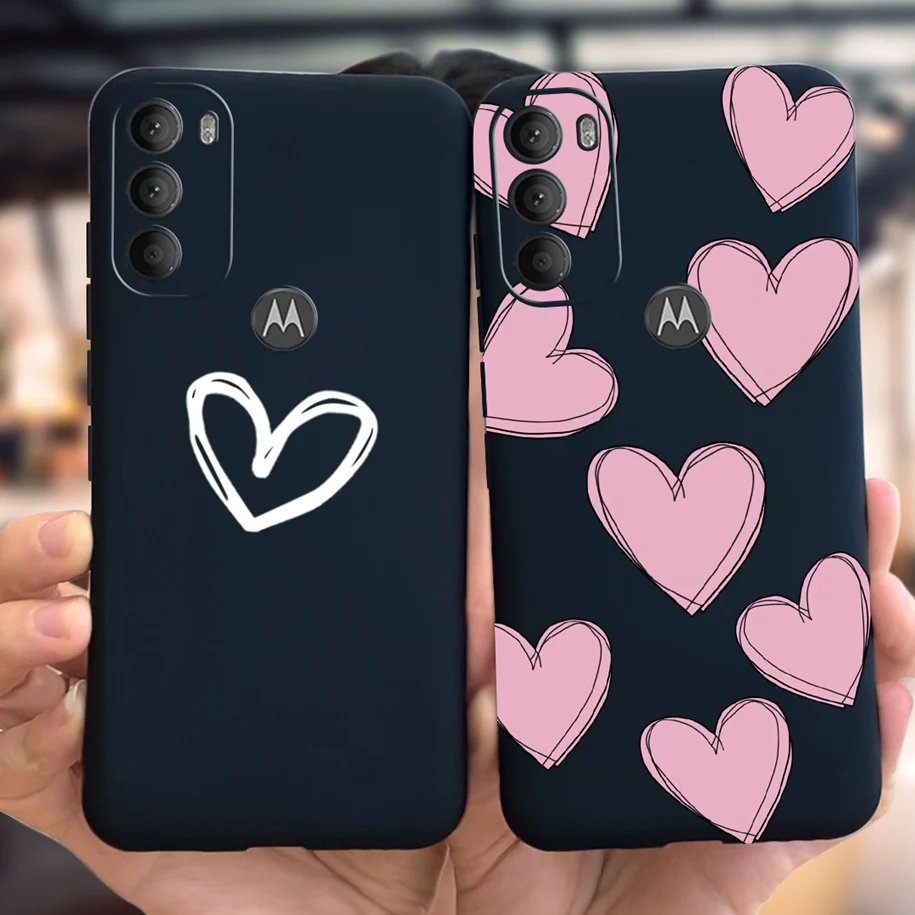 Charming Love Heart Silicone Phone Case - Cartoon Soft Bumper Cover