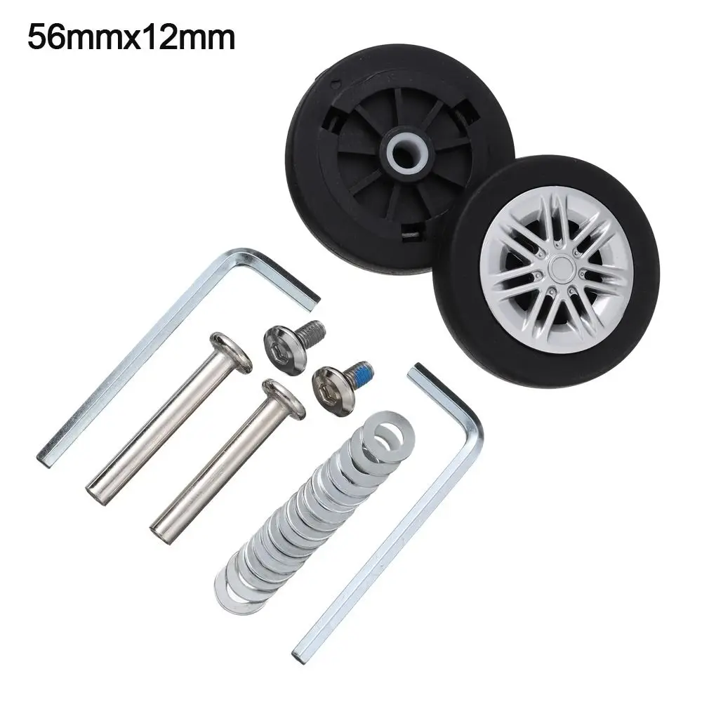 Silent Travel Luggage Wheels Repair Kit with Screws - Spare Parts