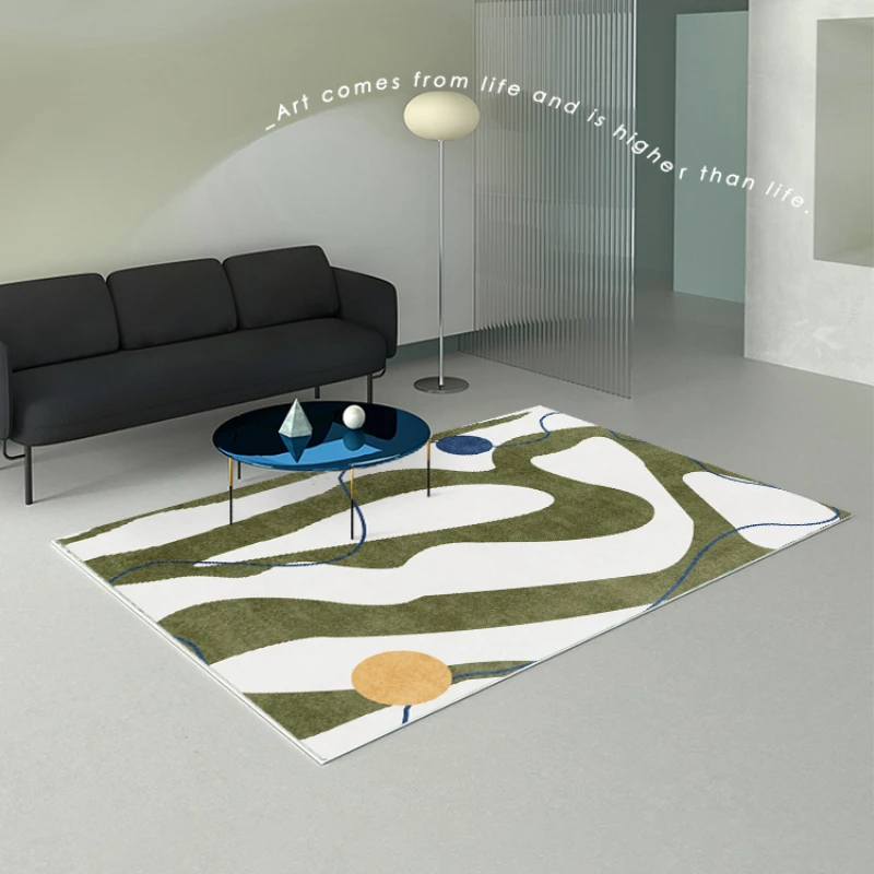 

Living Room Nordic Wabi Sabi Style Carpet Bedroom Bedside Fluffy Soft Carpets Sofa High End Light Luxury Large Area Non Slip Rug