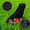 Outdoor Lawn Mower Cover 210D Polyester Oxford Cloth Waterproof UV Protection Universal With Drawstring Black 2
