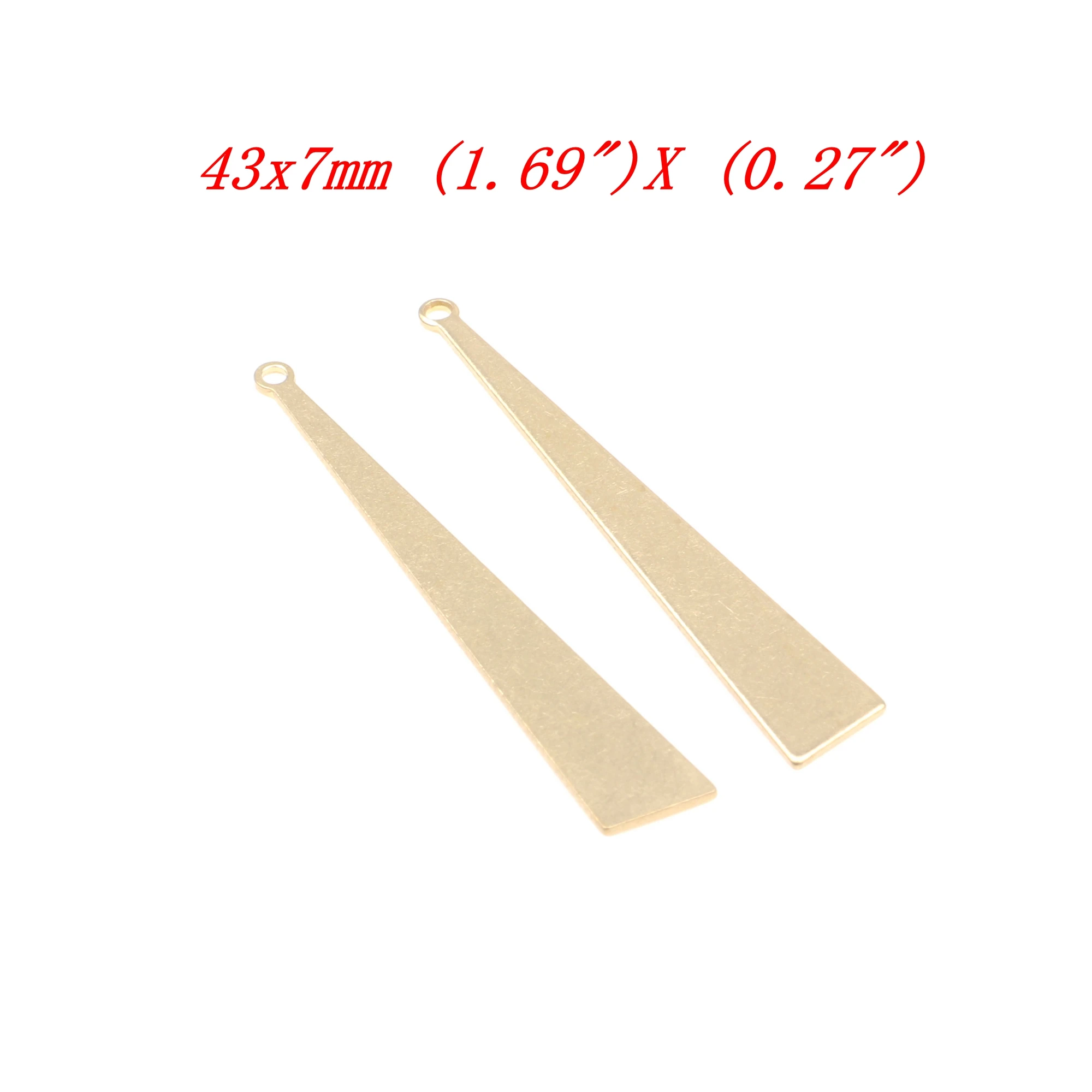 Charms aus gehämmertem Messing, Dreiecksverbinder, Zubehör für DIY-Ohrringe, Halskette, Armband, DIY-Herstellung, Schmuckzubehör – Detail 7