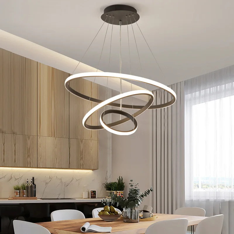 Lámpara De Araña Led Moderna Regulable De 54 W Con Control Lámpara De Araña Led Moderna Regulable De 54 W Con Control